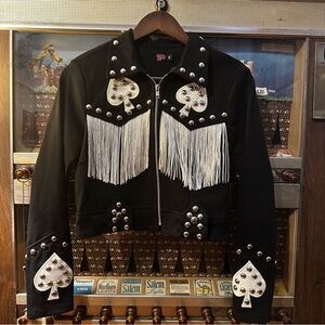 Groovy Daze Fringe Ace of Spades Jacket